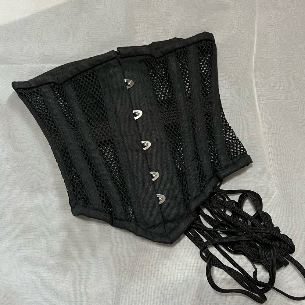 Orchard Corset Mesh Waspie Underbust Corset